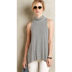 ANTHROPOLOGIE PUELLA Turtleneck Swing Tank L
